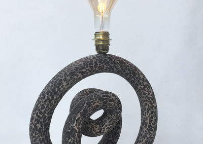 lampe bois tourné