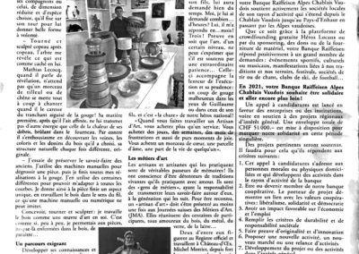 Sculpteur et tourneur sur bois Suisse